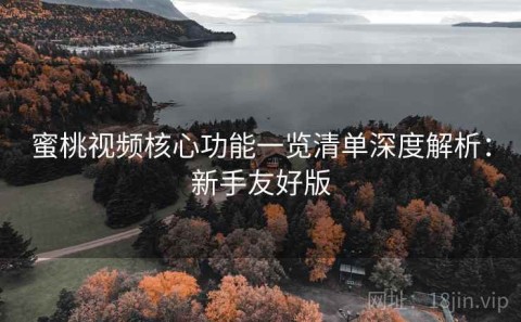 蜜桃视频核心功能一览清单深度解析：新手友好版