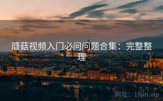 蘑菇视频入门必问问题合集：完整整理