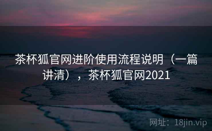 茶杯狐官网进阶使用流程说明（一篇讲清），茶杯狐官网2021