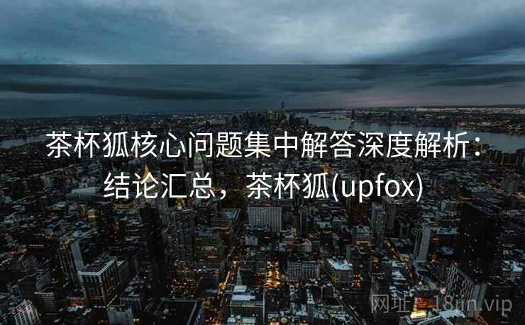 茶杯狐核心问题集中解答深度解析：结论汇总，茶杯狐(upfox)